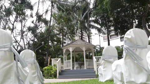 Wedding Gazebo Stock Footage 104689568