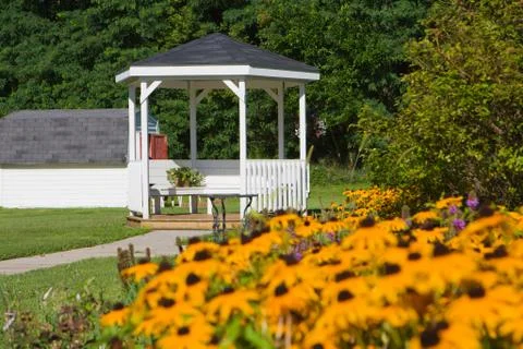 Wedding gazebo. Stock Photos