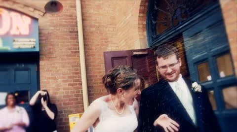 Wedding getaway 库存影片 10861706