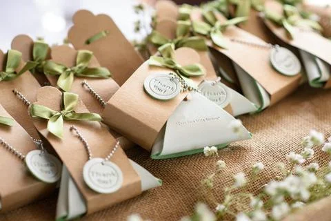 Wedding gift for guest Stock Photos