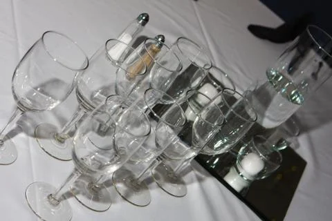 Wedding glasses. Stock Photos