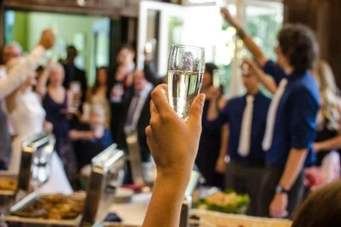 Wedding glasses Stock Photos