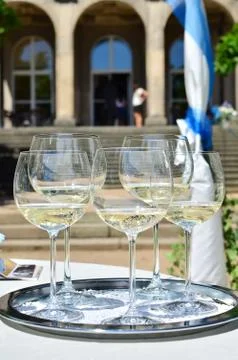 Wedding glasses Stock Photos