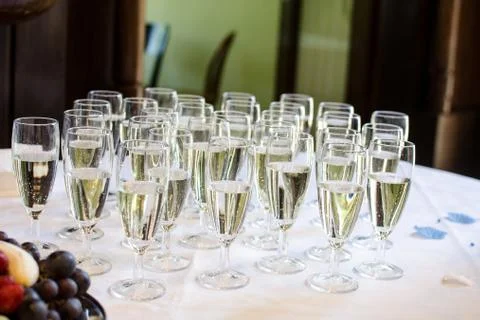 Wedding glasses Stock Photos