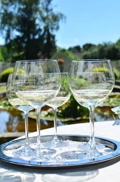 Wedding glasses Stock Photos