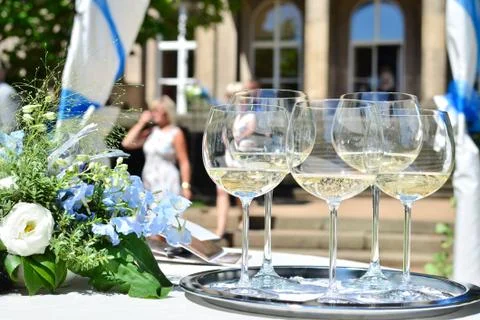 Wedding glasses Stock Photos