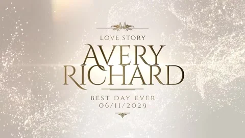 Wedding Glitter Slideshow Стоковые After Effects
