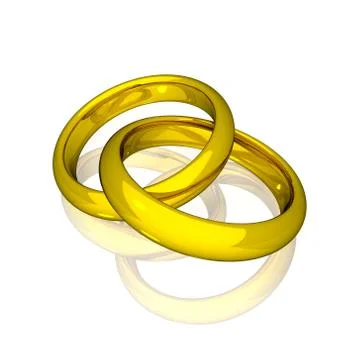 Wedding - Gold Rings Stock Illustration