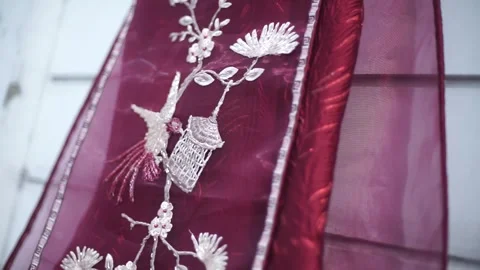 Wedding Gown for bride party Stock Footage 341108706