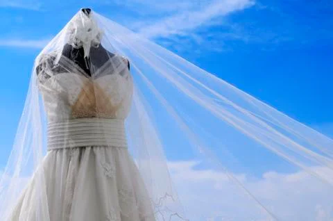 Wedding gown Foto stock
