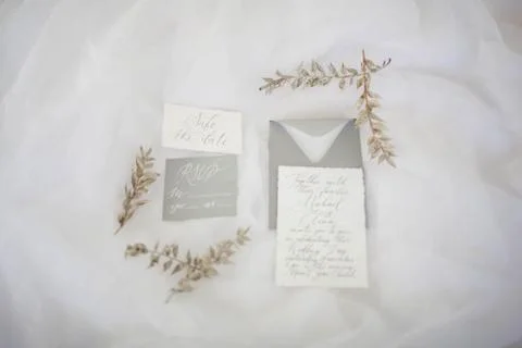Wedding graphic on a white background. Foto stock