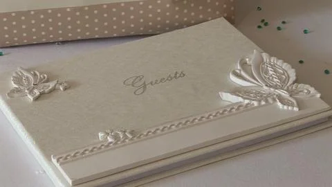 Wedding Guest Book Stock Photos