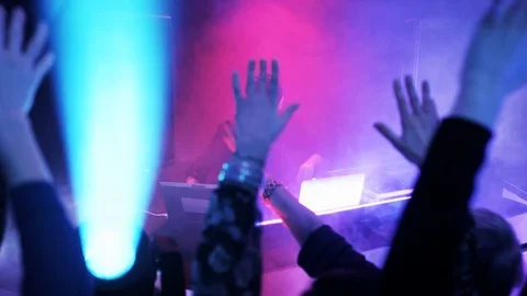 Wedding Guests Dancing in a Nightclub Stock Footage 71812853