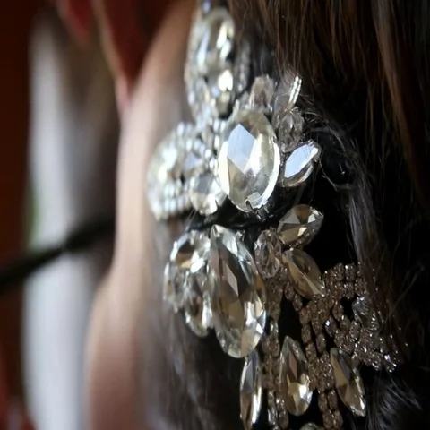 Wedding hairstyle Video stock 69535133