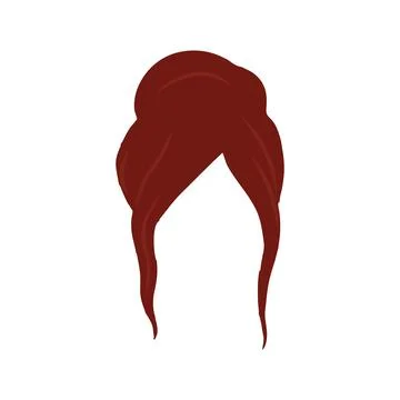 Wedding Hairstyle Icon Vector Illustration Stock Illustration