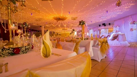 Wedding Hall 01 Video stock 73569974