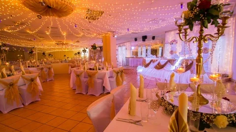 Wedding Hall 03 Video stock 73569924