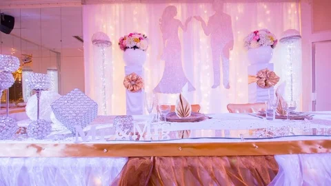 Wedding Hall 04 Video stock 73570023