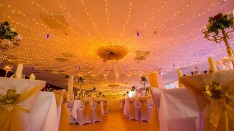 Wedding Hall 05 Video stock 73570019