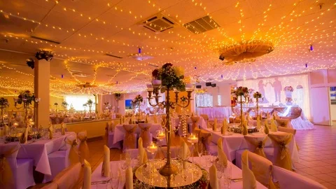 Wedding Hall 06 Video stock 73570017