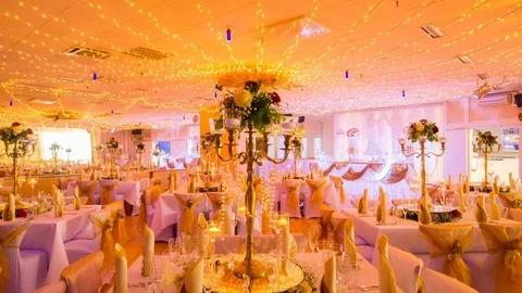 Wedding Hall 07 Video stock 73570011