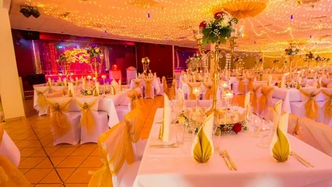 Wedding Hall 08 Video stock 73570191