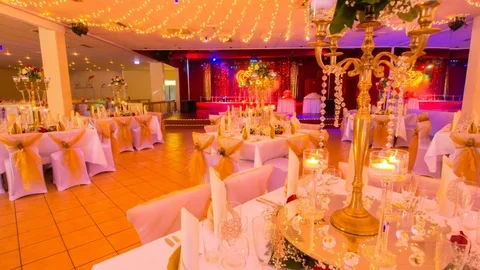 Wedding Hall 09 Video stock 73570212