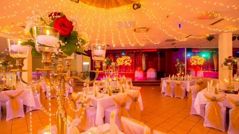 Wedding Hall 10 Video stock 73570221