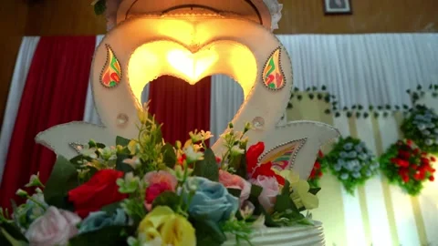 Wedding hall decoration concept 库存影片 224464679