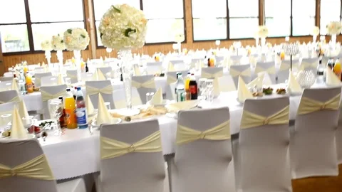 Wedding Hall Stock Footage
