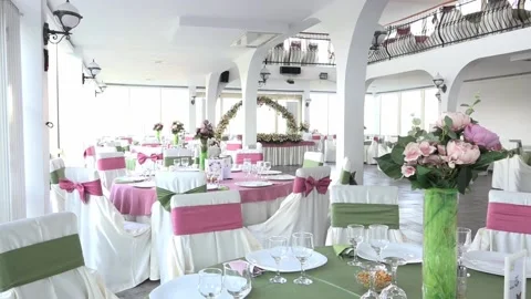 Wedding hall 库存影片 130863964