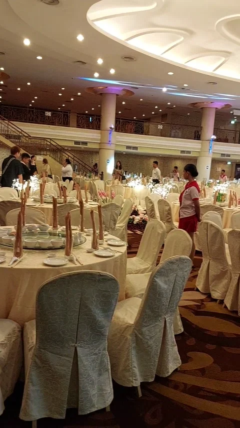 Wedding Hall in hotel Stock Footage 235638409