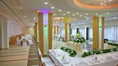 Wedding hall interior Video stock 24670490