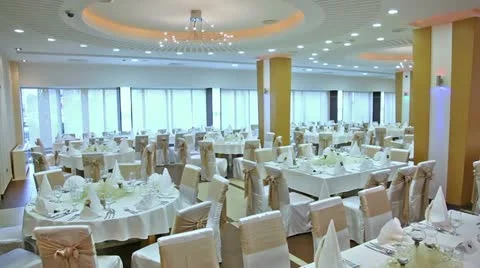 Wedding hall interior Stock Footage 24671126