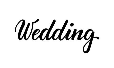 Wedding. Hand drawn creative calligraphy, brush pen lettering. design holid.. Stock Illustration