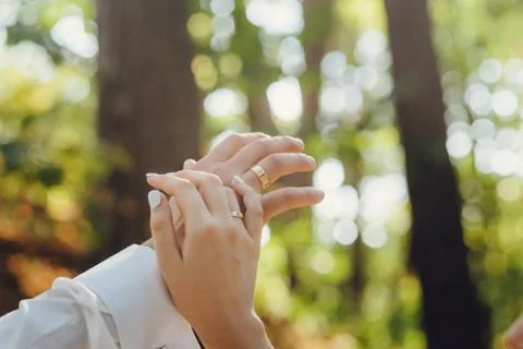 Wedding hand Stock Photos