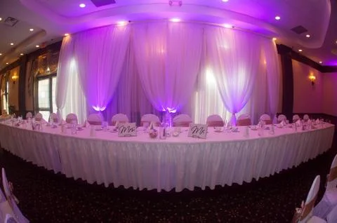 Wedding Head Table Stock Photos