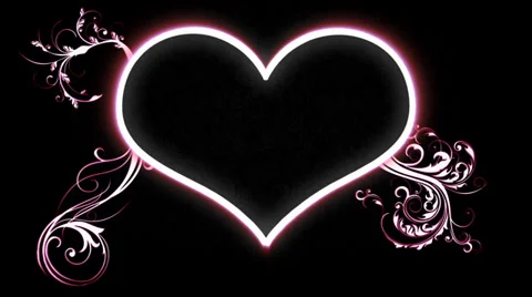 Wedding Heart Flourish Stock Footage 38034681