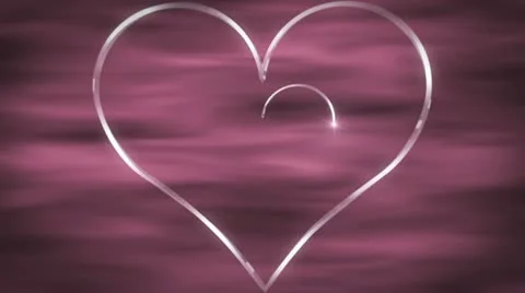 Wedding - Hearts drawn on - Seamless 動画素材 10907423