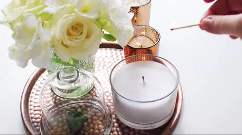 Wedding home decor Stock Footage 48135058