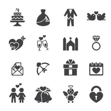 Wedding icon Stock Illustration