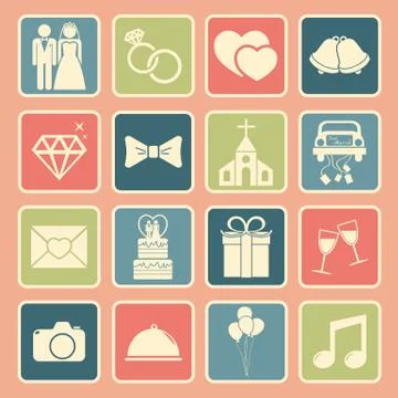 Wedding icon Stock Illustration