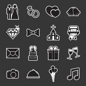 Wedding icon Stock Illustration