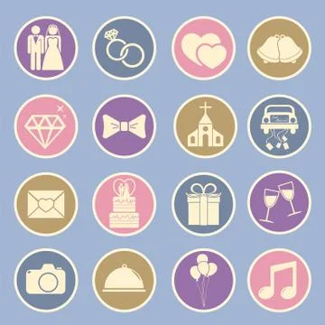 Wedding icon Stock Illustration