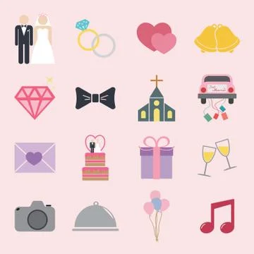 Wedding icon Stock Illustration