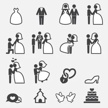 Wedding icon Stock Illustration