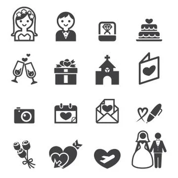Wedding icon Stock Illustration