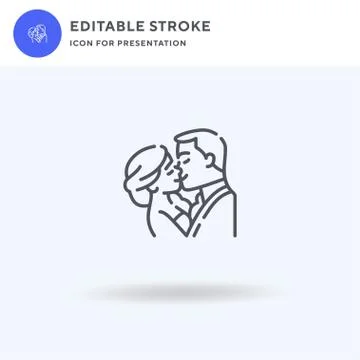 Wedding icon vector, filled flat sign, solid pictogram isolated on white, log イラスト素材