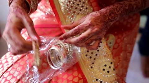 Wedding indian bracelet Stock-Footage 57196346