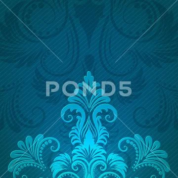 Wedding invitation and announcement card with floral background artwork. Eleg Stock Illustration